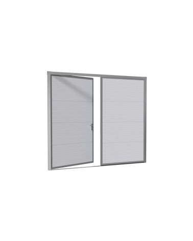 Brama Garażowa Rozwierna Dwuskrzydłowa Panel 40mm Antracyt Woodgrain |Woster PD40AW