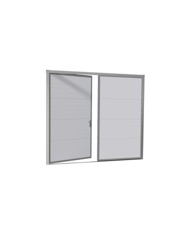 Brama Garażowa Rozwierna Dwuskrzydłowa Panel 40mm Antracyt Woodgrain |Woster PD40AW