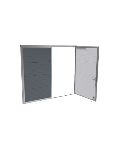 Brama Garażowa Rozwierna Dwuskrzydłowa Panel 40mm Antracyt Woodgrain |Woster PD40AW