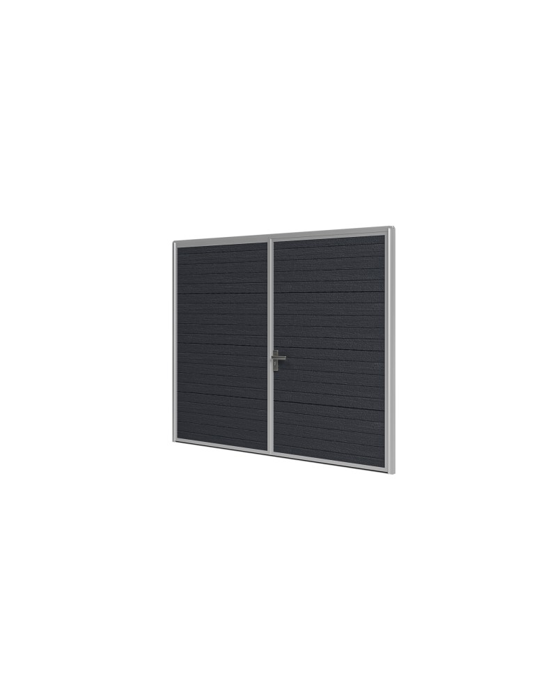Brama Garażowa Rozwierna Dwuskrzydłowa Panel 40mm Antracyt Woodgrain Woster PD40AW
