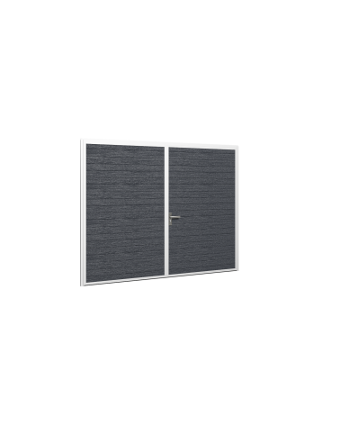 Brama Garażowa Rozwierna Dwuskrzydłowa Panel 40mm Antracyt Woodgrain Woster PD40AW