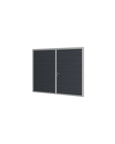 Brama Garażowa Rozwierna Dwuskrzydłowa Panel 40mm Antracyt Woodgrain | Woster PD40AW