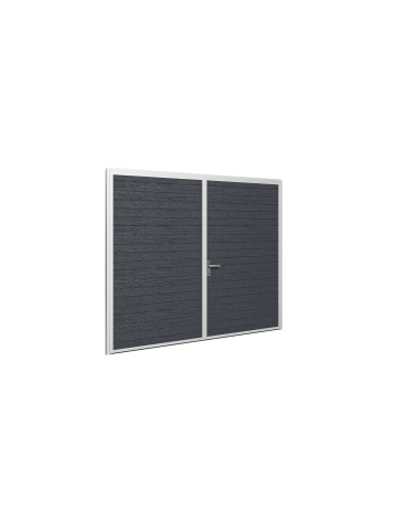 Brama Garażowa Rozwierna Dwuskrzydłowa Panel 40mm Antracyt Woodgrain | Woster PD40AW