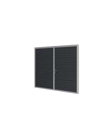 Brama Garażowa Rozwierna Dwuskrzydłowa Panel 40mm Antracyt Woodgrain | Woster PD40AW