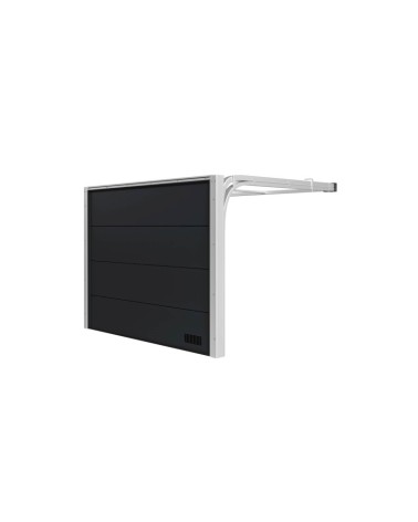 Brama Garażowa Segmentowa Antracyt | Niskie Nadproże