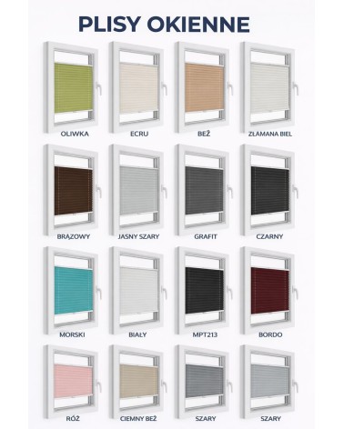 Kolory tkanin do plis okiennych