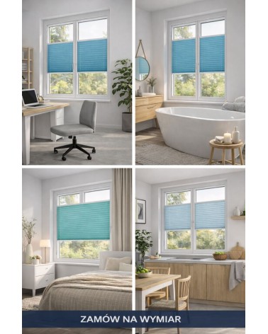 Plisy okienne na wymiar – montaż bezinwazyjny lub standardowy | Bogata gama kolorów